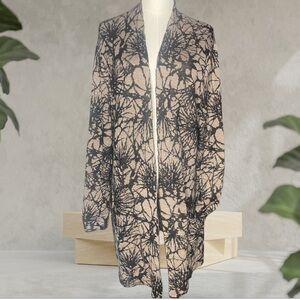 Peruvian Connection Pima Alpaca
Blend Long Cardigan Black Beige
Print XL